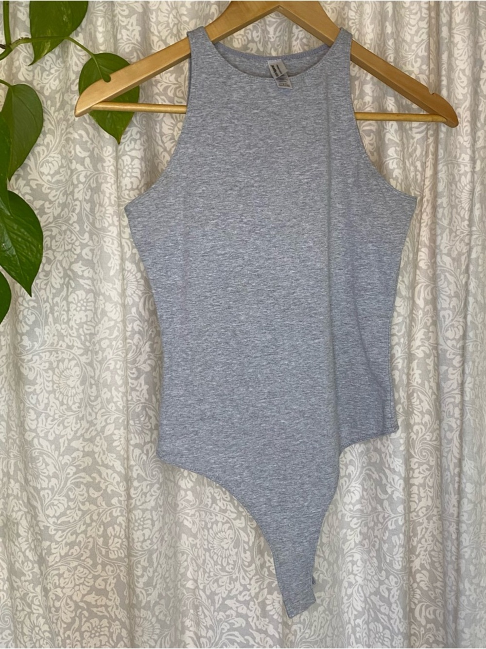 American Apparel Heather Grey Tank Bodysuit
